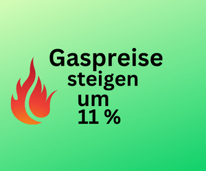 Gaspreise klettern um 11 Prozent - Bis 331 Euro mehr
