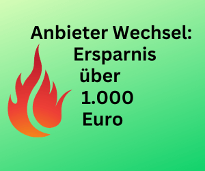 Gaspreis: Anbieterwechsel spart über 1.000 Euro.