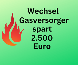 100 deutsche Städte: Durch Wechsel des Gasversorgers mehr als 2.500 Euro sparen