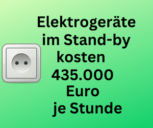 Strom: Elektrogeräte im Stand-by kosten Deutschland 435.000 Euro je Stunde