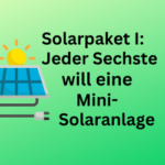 Solarpaket I: Jeder sechste Balkonbesitzer will Mini-Photovoltaik-Anlage