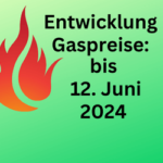 Energie: Entwicklung der Gaspreise bis zum 12. Juni 2024